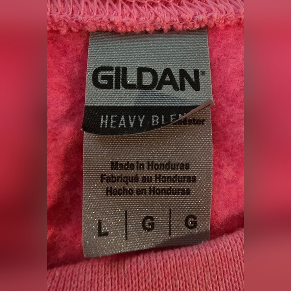 Rock & Roll Hot Pink Sweatshirt Size Large - Picture 4 of 6